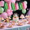 Pink and Green Tissue Paper Tassels Party Tassel Garland Banner for Hawaiian Summer Tropical Theme Party Birthday Wedding Decorations, DIY Kits,20PCS